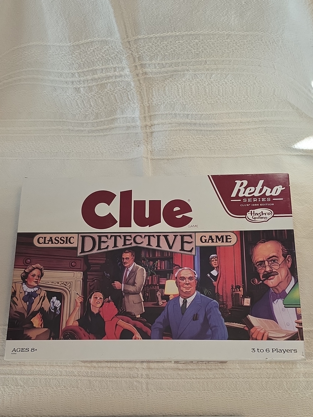 Hasbro Clue Classic Detective Game - White & Maroon